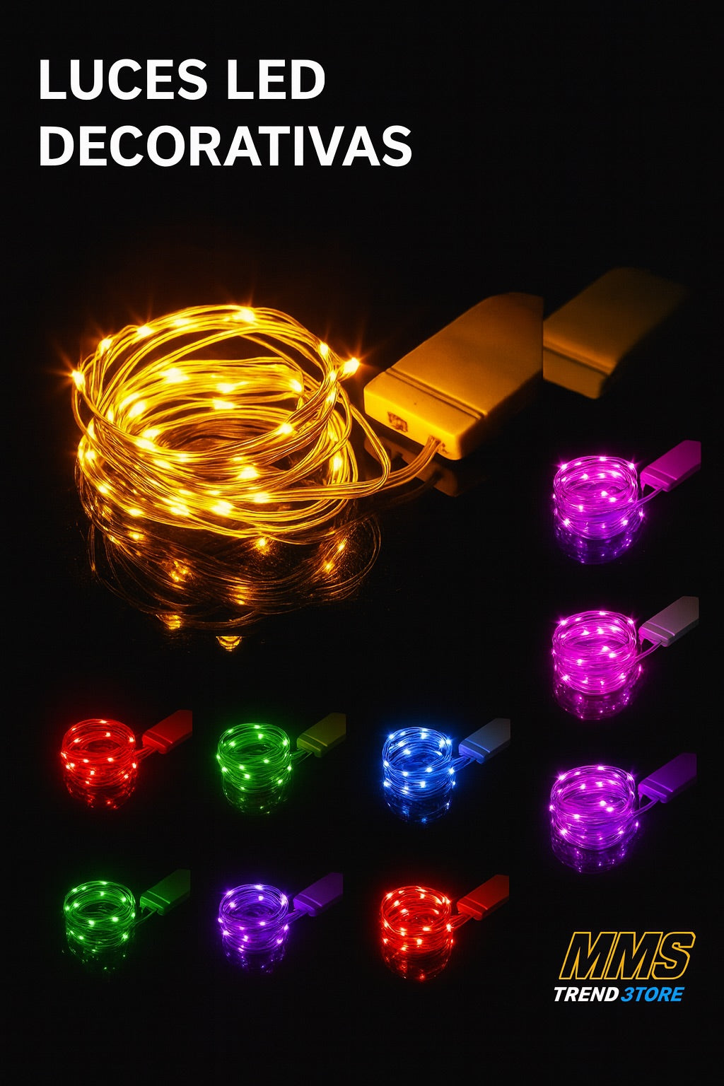 Guirlanda de luces LED navideña