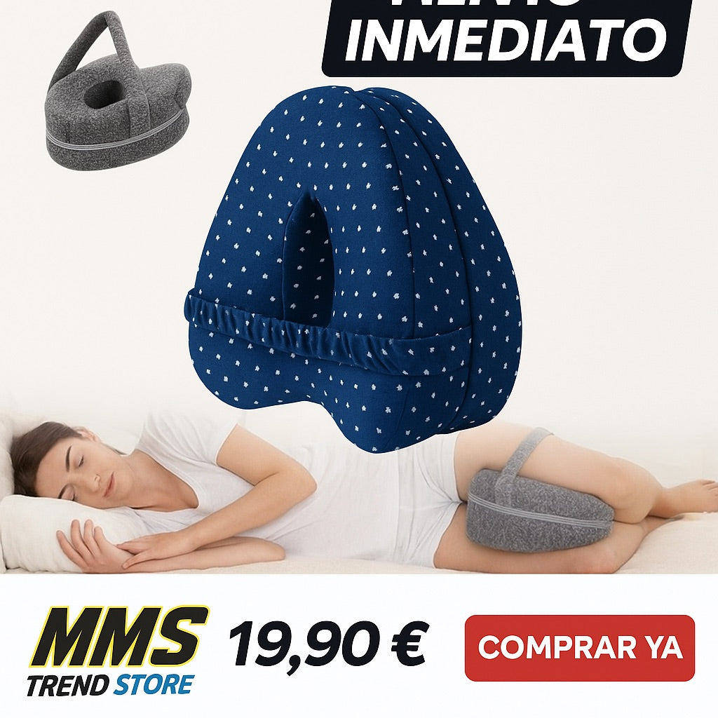 Almohada ortopédica de espuma viscoelástica para piernas y rodillas – Alivio de espalda y ciática