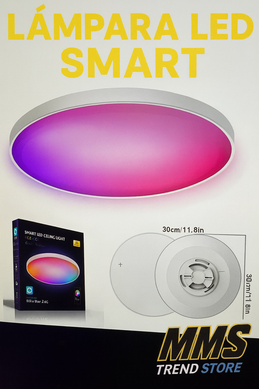 PLAFONIERA TETTO INTELLIGENTE WI-FI MULTICOLORE