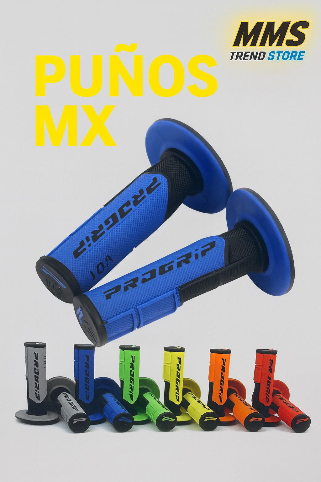 Puños motocross enduro 22/24 mm varios colores