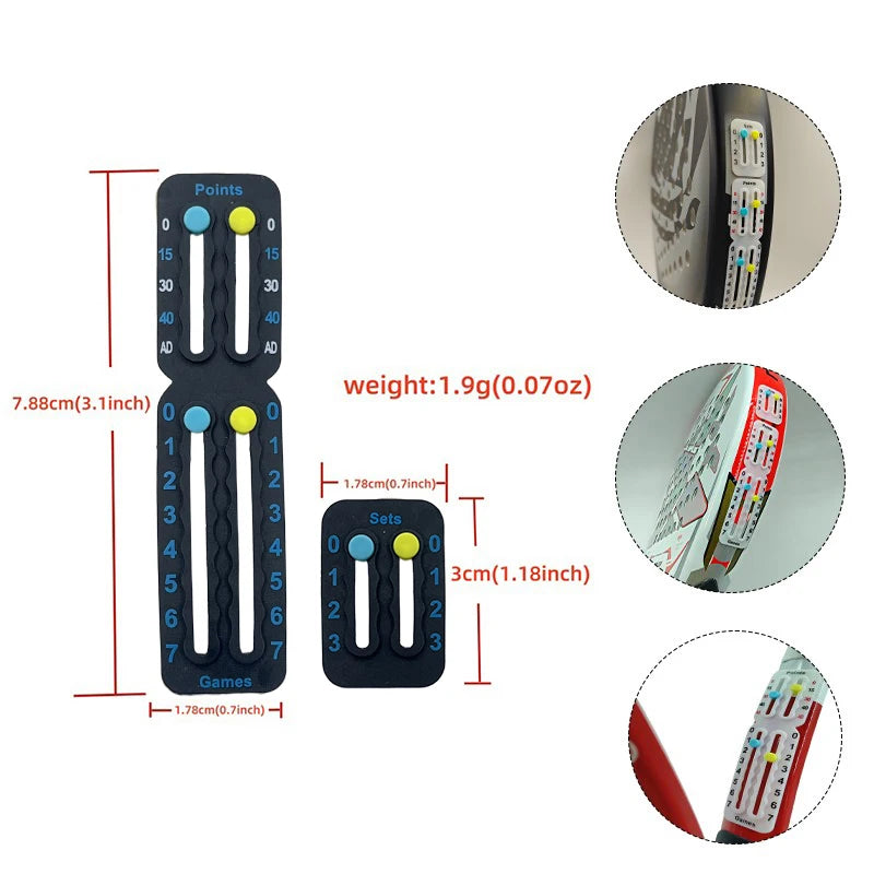 Marcador original pequeño para raquetas de tenis y pádel