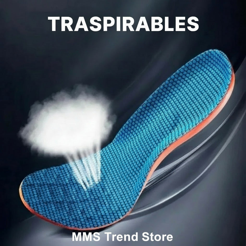 Plantillas ortopédicas deportivas elásticas para suelas de zapatos unisex
