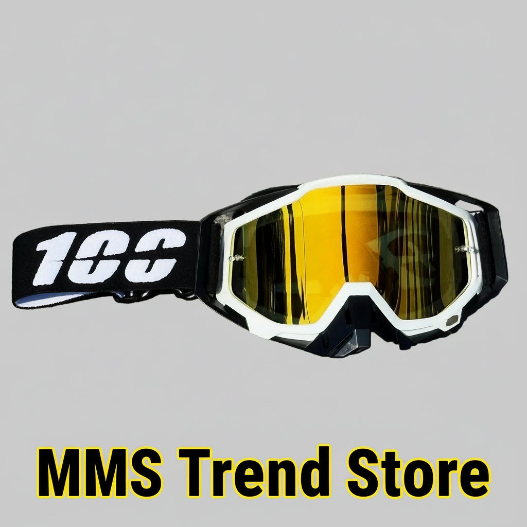 Gafas de motociclismo Hot 100, gafas de ciclismo para exteriores, todoterreno, esquí, deportes MX, ATV, motocross, carreras, gafas de bicicleta