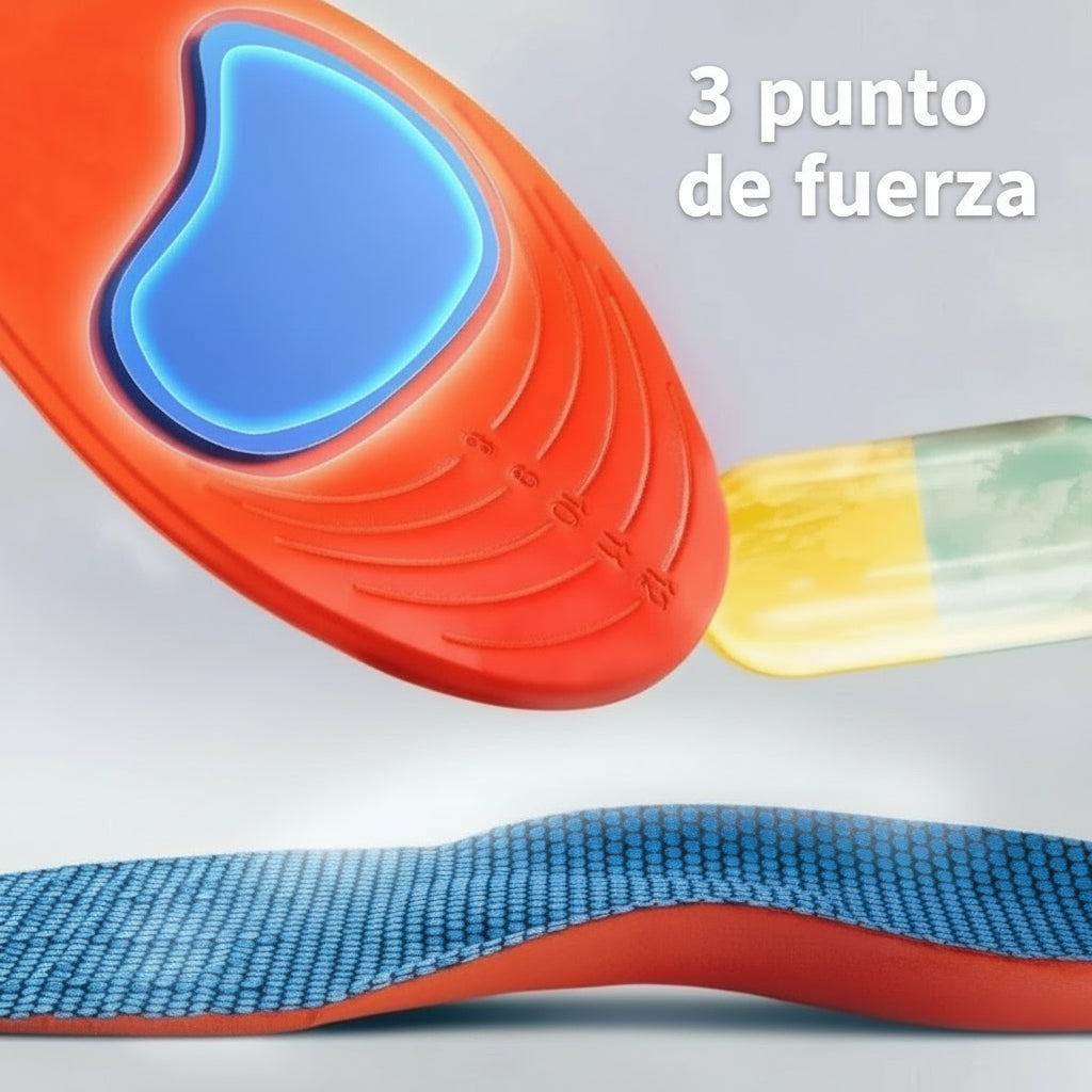 Plantillas ortopédicas deportivas elásticas para suelas de zapatos unisex
