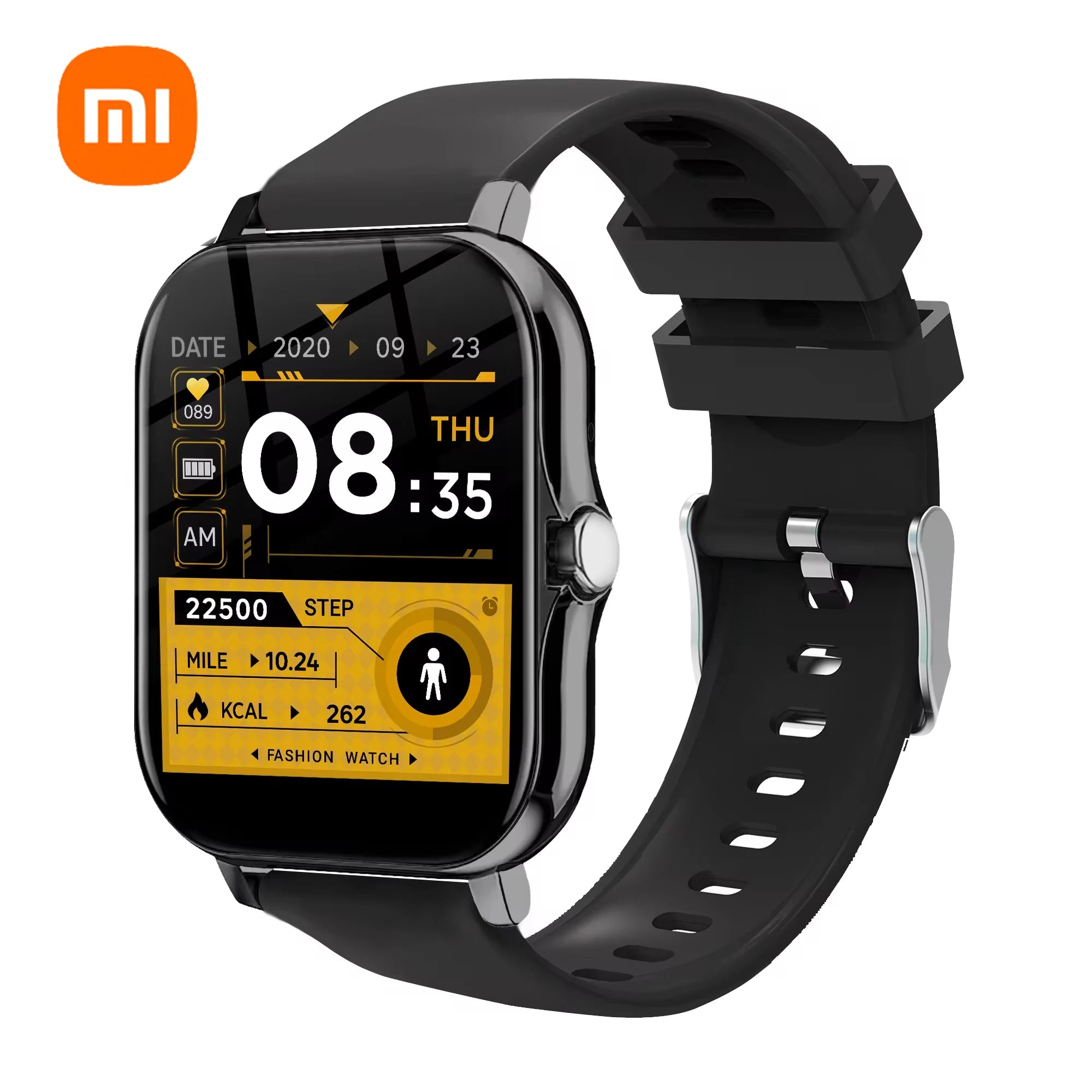 Xiaomi - Nuevo reloj inteligente para mujer, hombre y mujer, regalo, deportivo, fitness, monitor de ritmo cardíaco, resistente al agua, para teléfonos Android e iOS.
