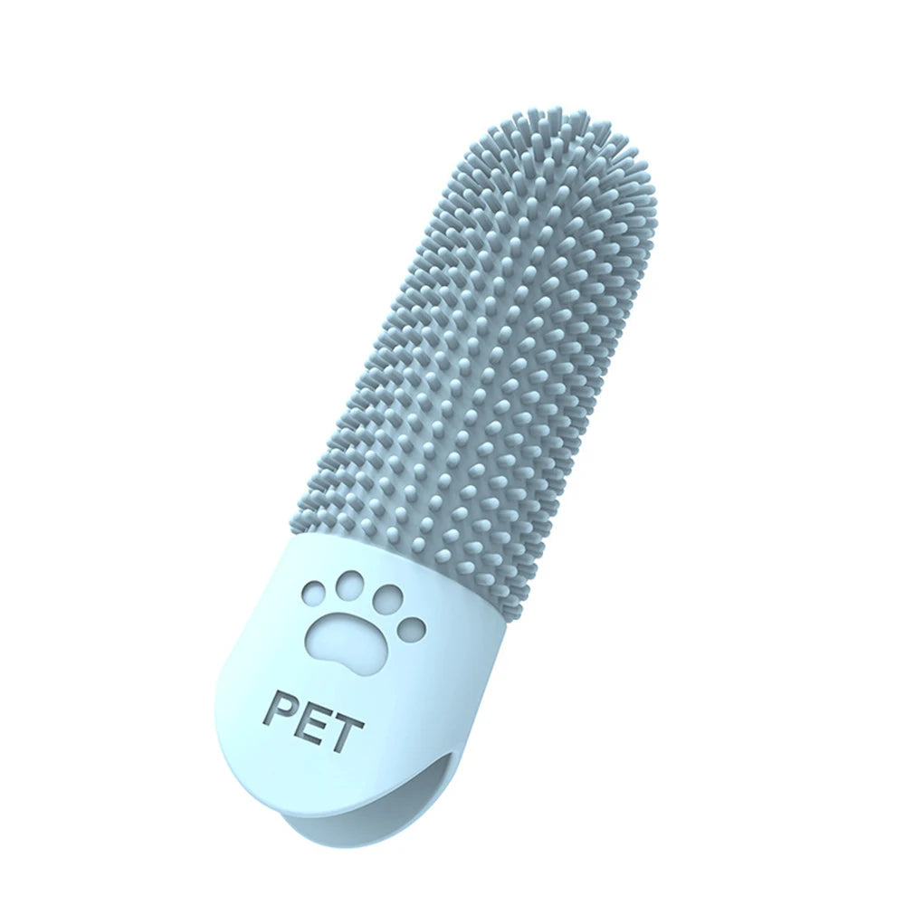 Cepillo dental de silicona para perros y gatos – Limpieza de dientes y eliminación de sarro