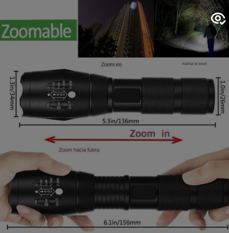 Linterna LED T6 de alta potencia para camping