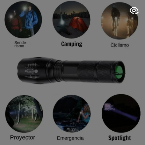 Linterna LED T6 de alta potencia para camping